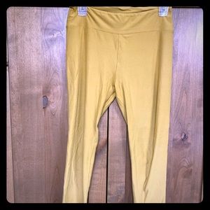 Lularoe OS mustard leggings